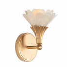 Product photo of the FLORA One Light Wall Sconce in Modern Gold ( SKU# 525320MG )