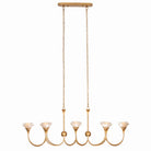 Product photo of the FLORA Eight Light Island Pendant in Modern Gold ( SKU# 525361MG )