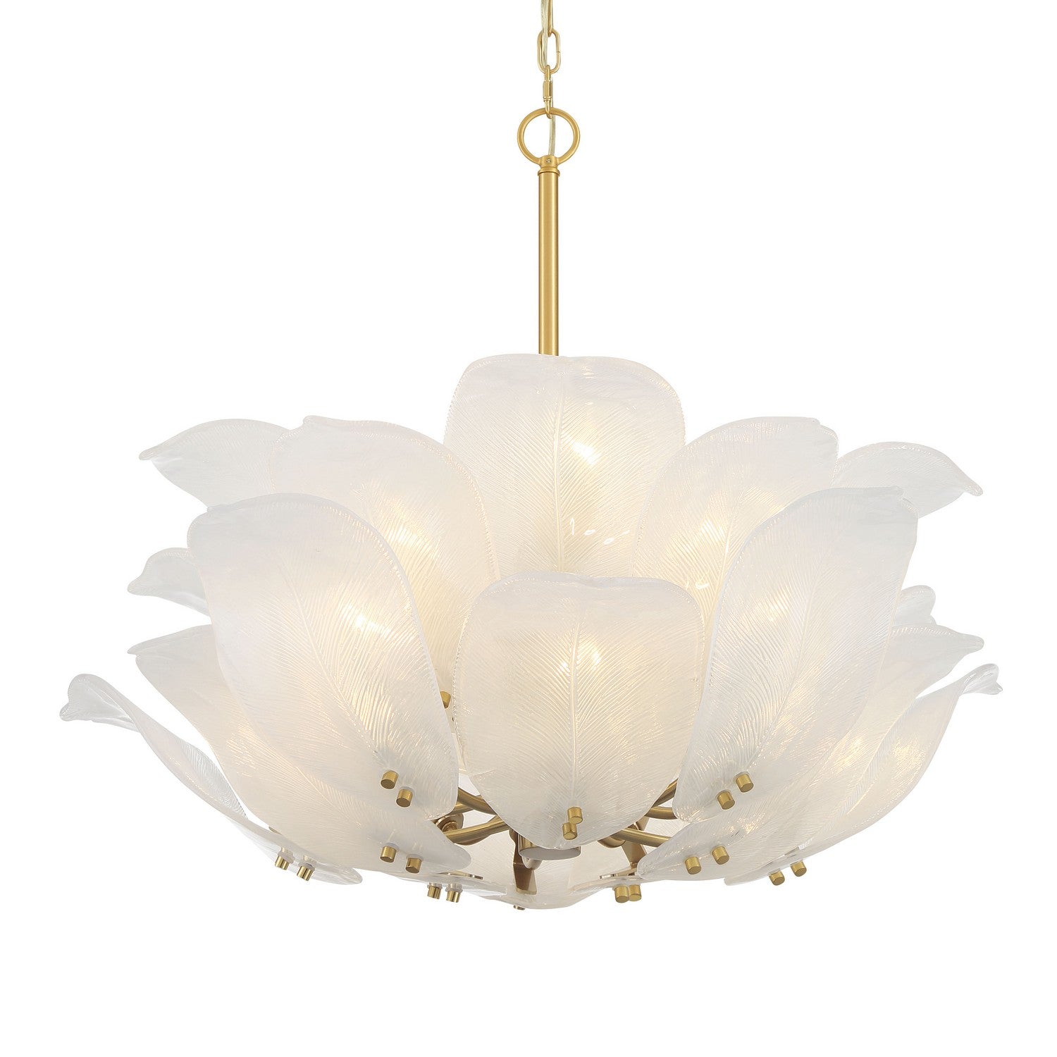 Product photo of the Orchid Ten Light Pendant in Legacy Brass ( SKU# N2215-732 )