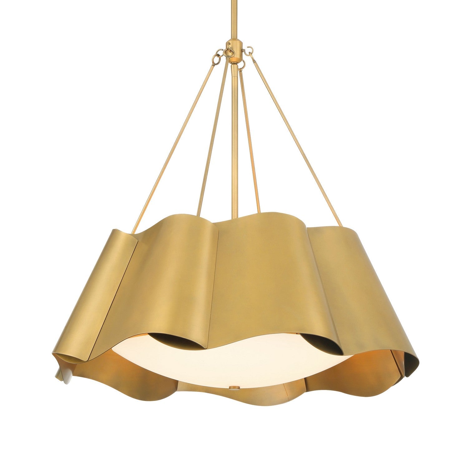 Product photo of the Waveform Four Light Pendant in Legacy Brass ( SKU# 3954-732 )