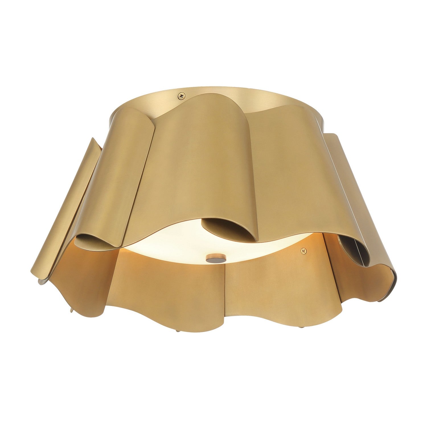 Product photo of the Waveform Three Light Flush Mount in Legacy Brass ( SKU# 3955-732 )