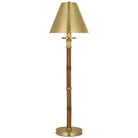 Product photo of the Dalfern LED Desk Lamp in Waxed Bamboo and Natural Brass ( SKU# RL 3681WB/NB-NB-CL )