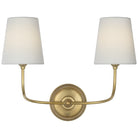 Product photo of the Vendome LED Wall Sconce in Hand-Rubbed Antique Brass ( SKU# TOB 2088HAB-L-CL )