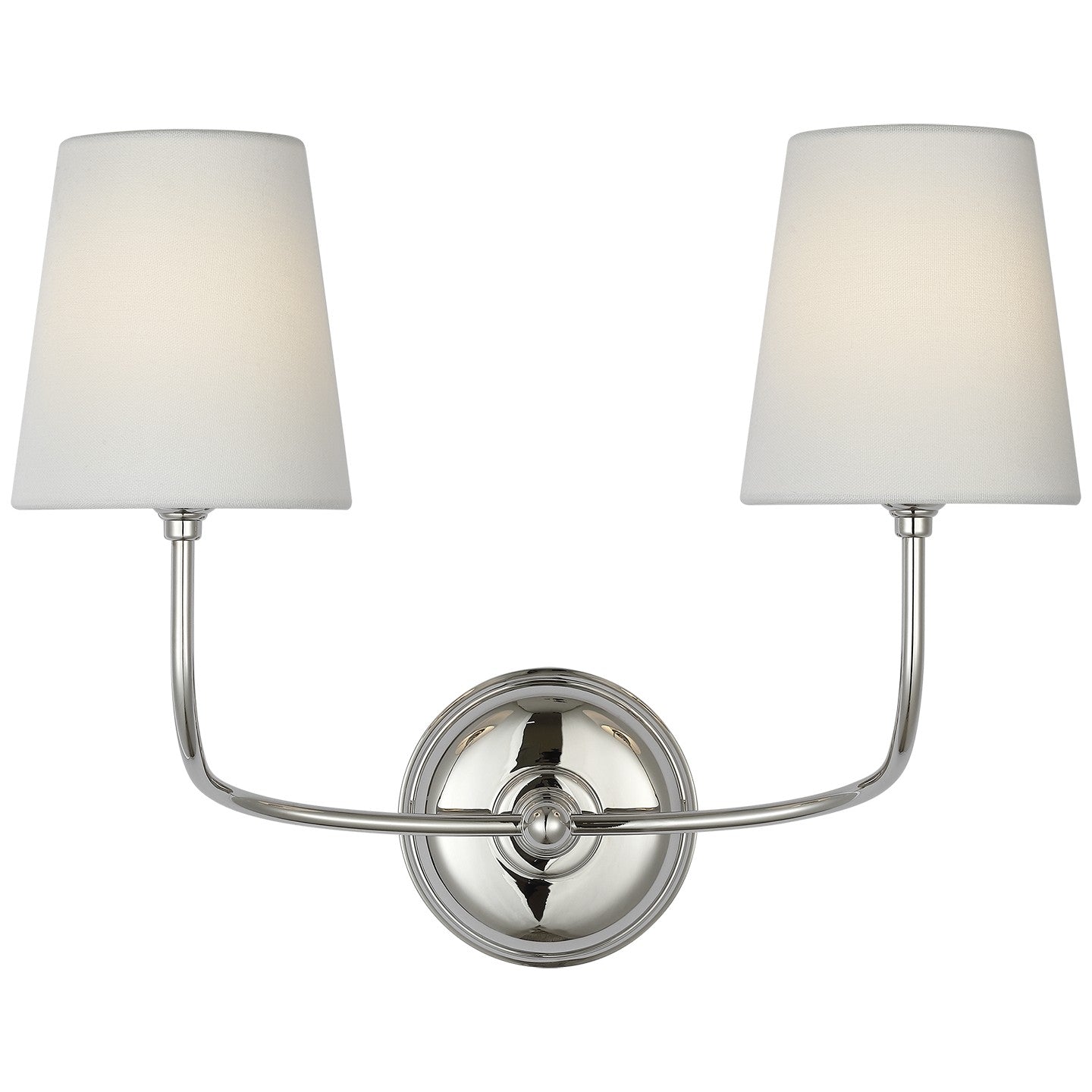 Product photo of the Vendome LED Wall Sconce in Polished Nickel ( SKU# TOB 2088PN-L-CL )