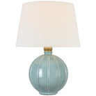 Product photo of the Ponteil LED Table Lamp in Crackled Robin ( SKU# TOB 3615CRN-L )