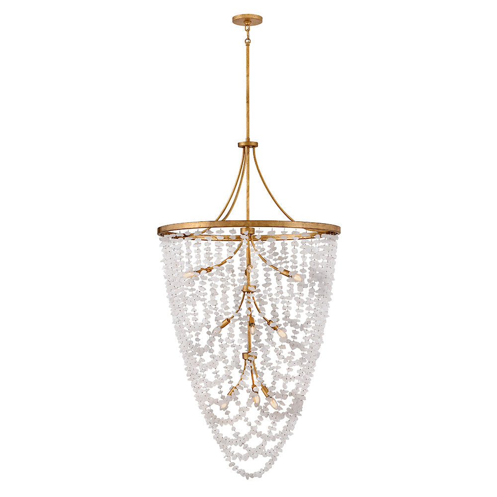 Product photo of the Myra LED Chandelier in Distressed Brass ( SKU# FR41598DA )