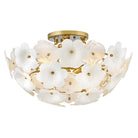 Product photo of the Marianne LED Semi-Flush Mount in Deluxe Gold ( SKU# FR41963DG )