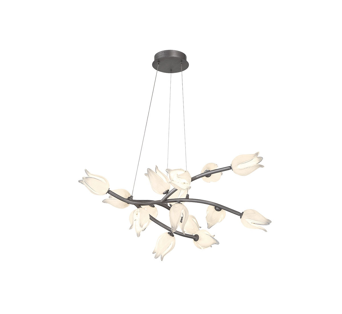 Product photo of the Belluno LED Chandelier in Brushed Vintage grey ( SKU# 10114-042 )