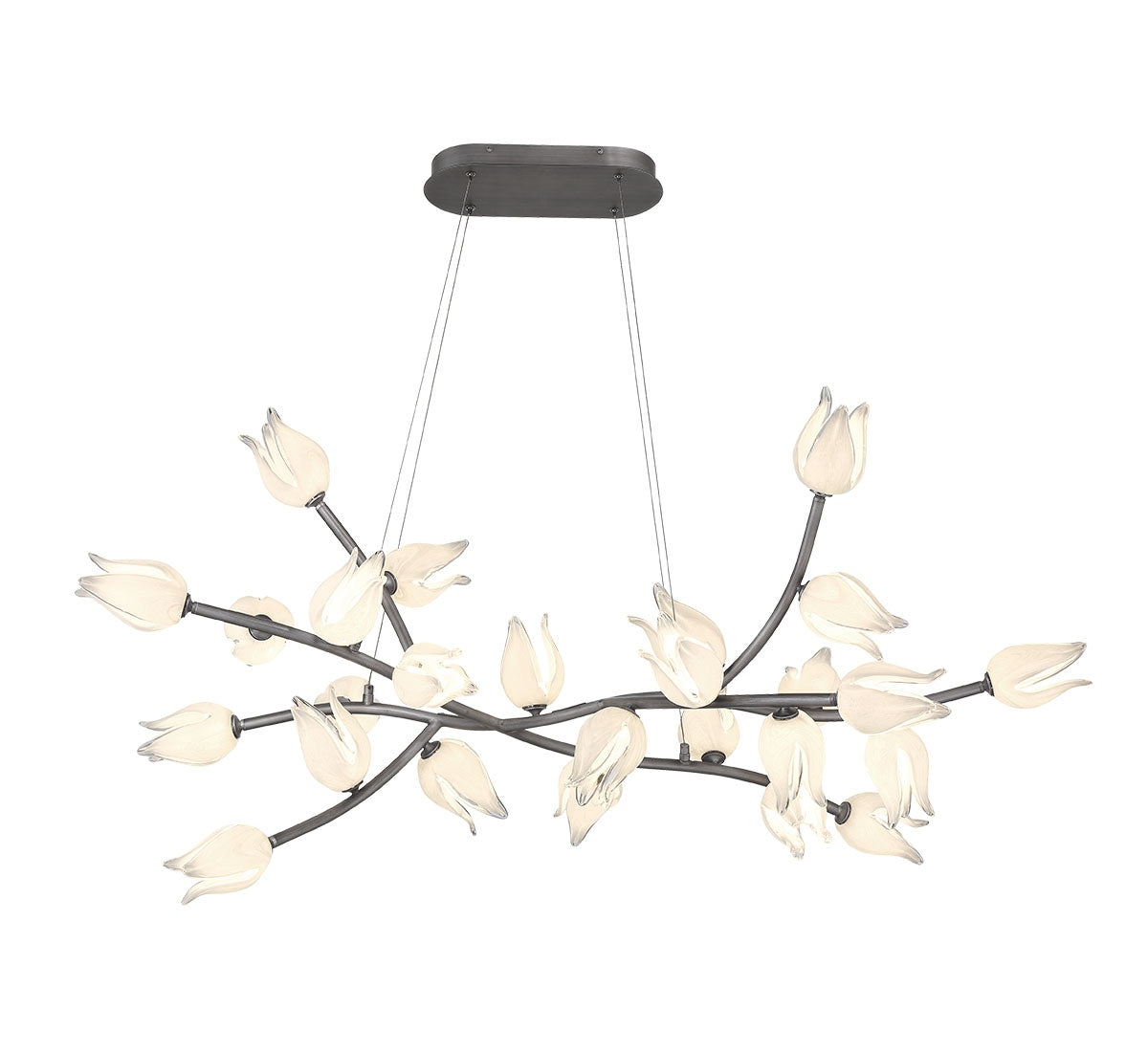 Product photo of the Belluno LED Chandelier in Brushed Vintage grey ( SKU# 10115-042 )