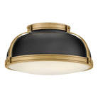 Product photo of the Barton LED Flush Mount in Black ( SKU# 46353BK-LCB )