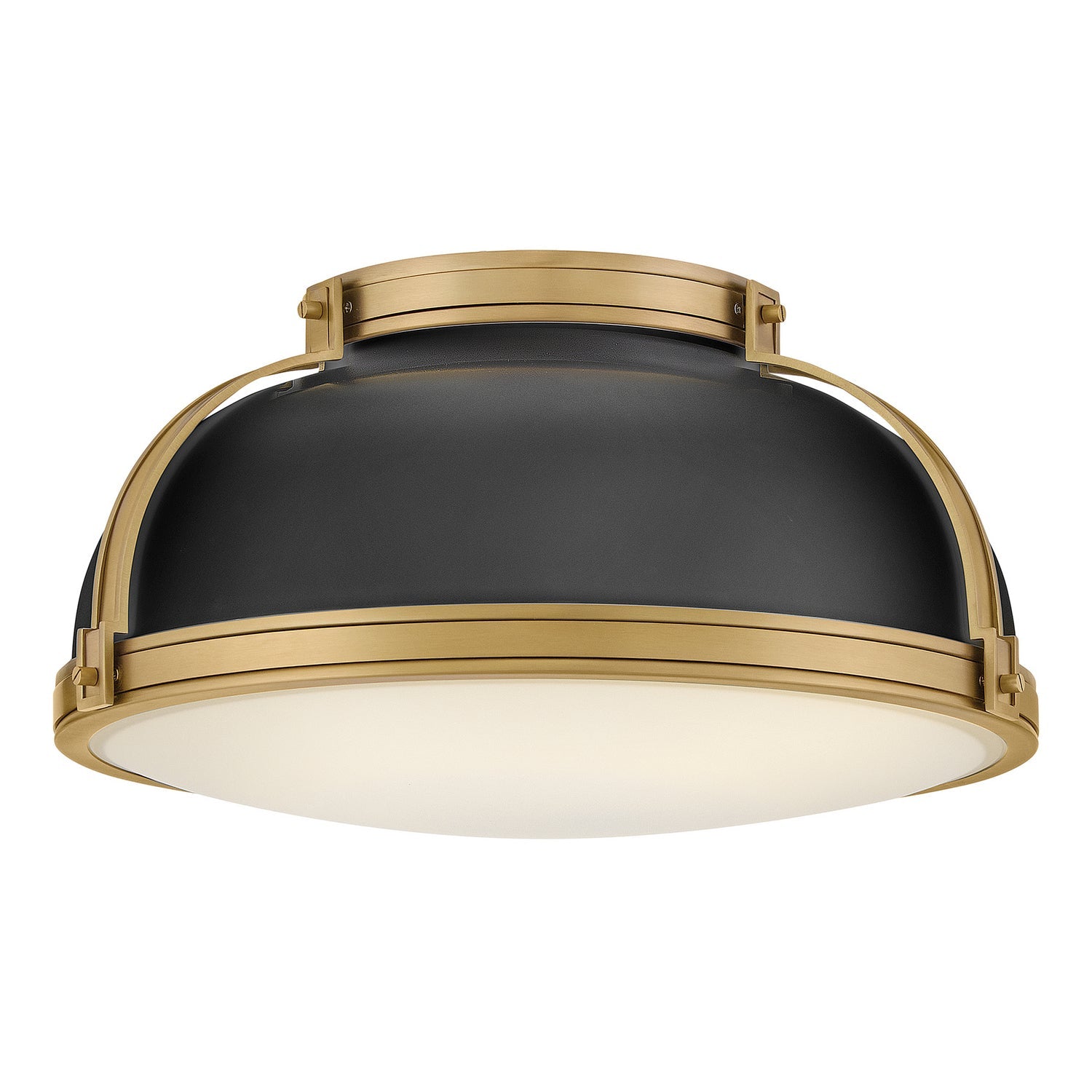 Product photo of the Barton LED Flush Mount in Black ( SKU# 46353BK-LCB )