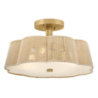 Product photo of the Sasha LED Semi-Flush Mount in Lacquered Brass ( SKU# 48583LCB )