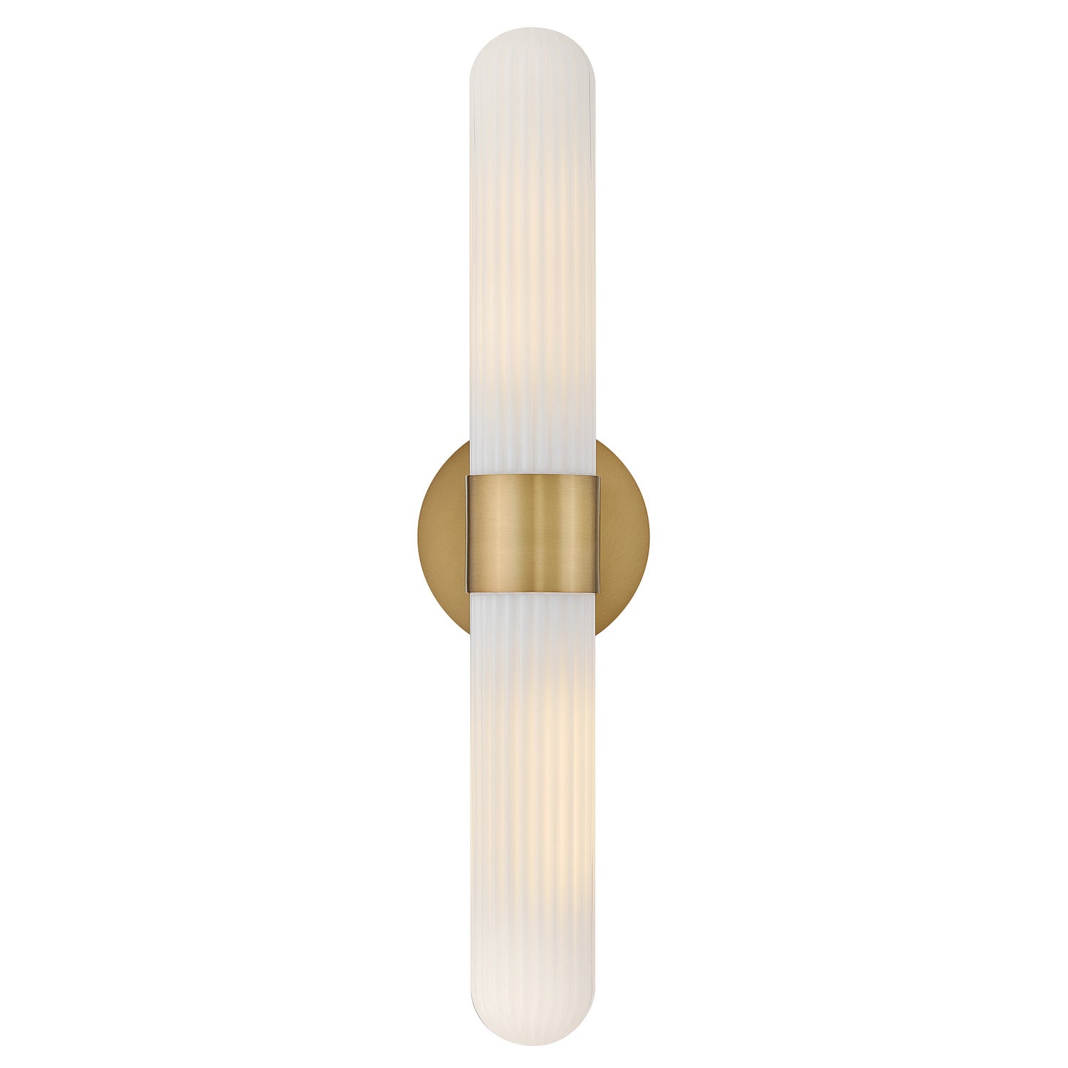 Product photo of the Nina LED Wall Sconce in Lacquered Brass ( SKU# 57482LCB )