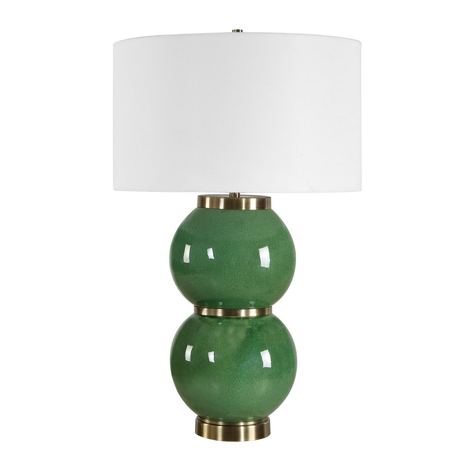 Product photo of the Banner One Light Table Lamp in Antique Brass ( SKU# 30595-1 )
