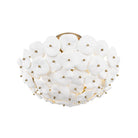 Product photo of the Coastlyn Three Light Semi-Flush Mount in Legacy Brass ( SKU# N1823-732 )
