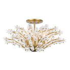 Product photo of the Sorra Six Light Semi-Flush Mount in Painted Legacy Brass ( SKU# N3406-870 )