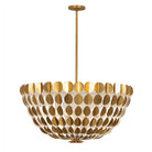 Product photo of the Amor Eight Light Chandelier in Oxidized Gold Leaf And White ( SKU# 527455OLW )