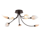 Product photo of the Modena LED Ceiling Mount in Black with gold accent ( SKU# 12310-043 )