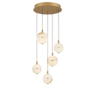 Product photo of the Corfu LED Chandelier in Painted antique brass ( SKU# 12371-030 )