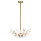 Product photo of the Flores Four Light Chandelier in Noble Brass ( SKU# 1-2500-4-127 )