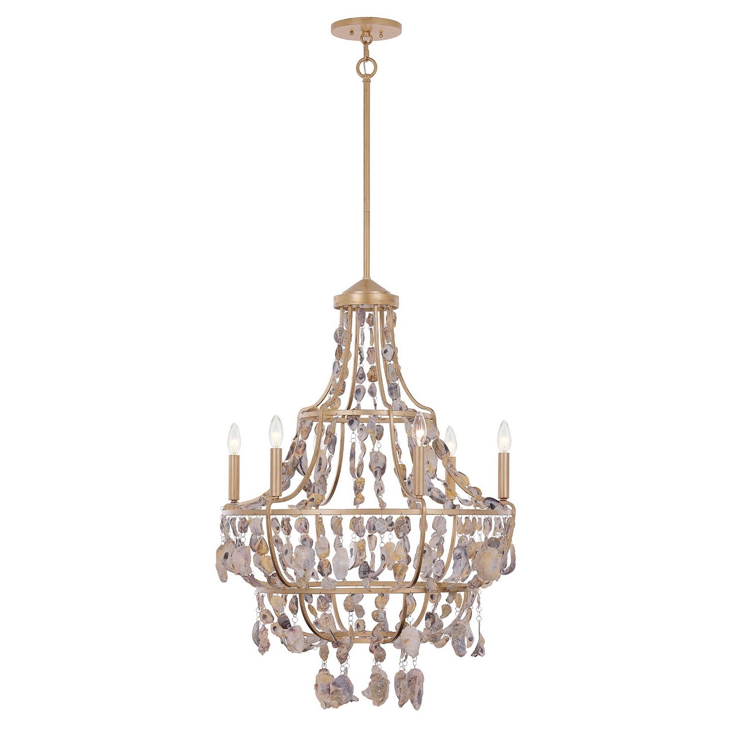 Product photo of the Leanne Six Light Chandelier in Chandon ( SKU# 1-8403-6-342 )
