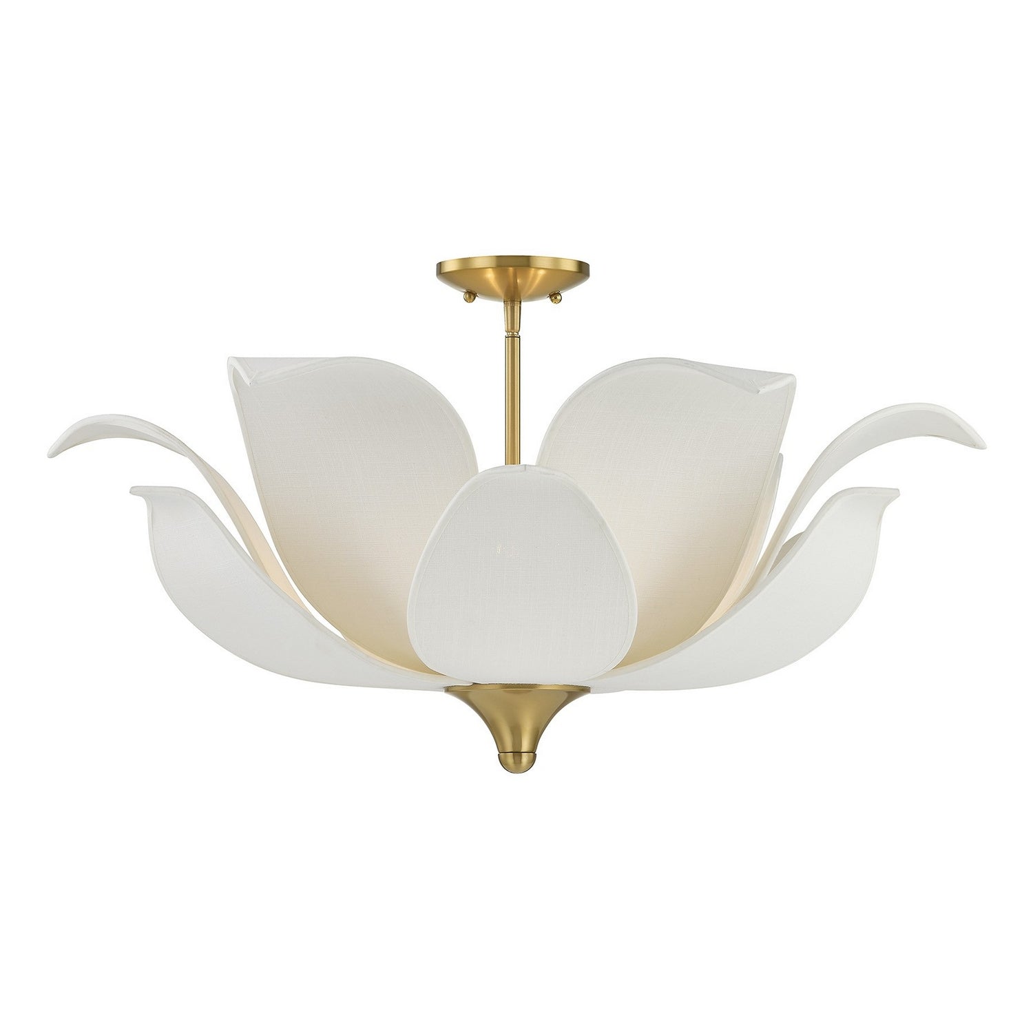 Product photo of the Elsie Six Light Convertible Semi-Flush/Pendant in Warm Brass ( SKU# 6-7163-6-322 )