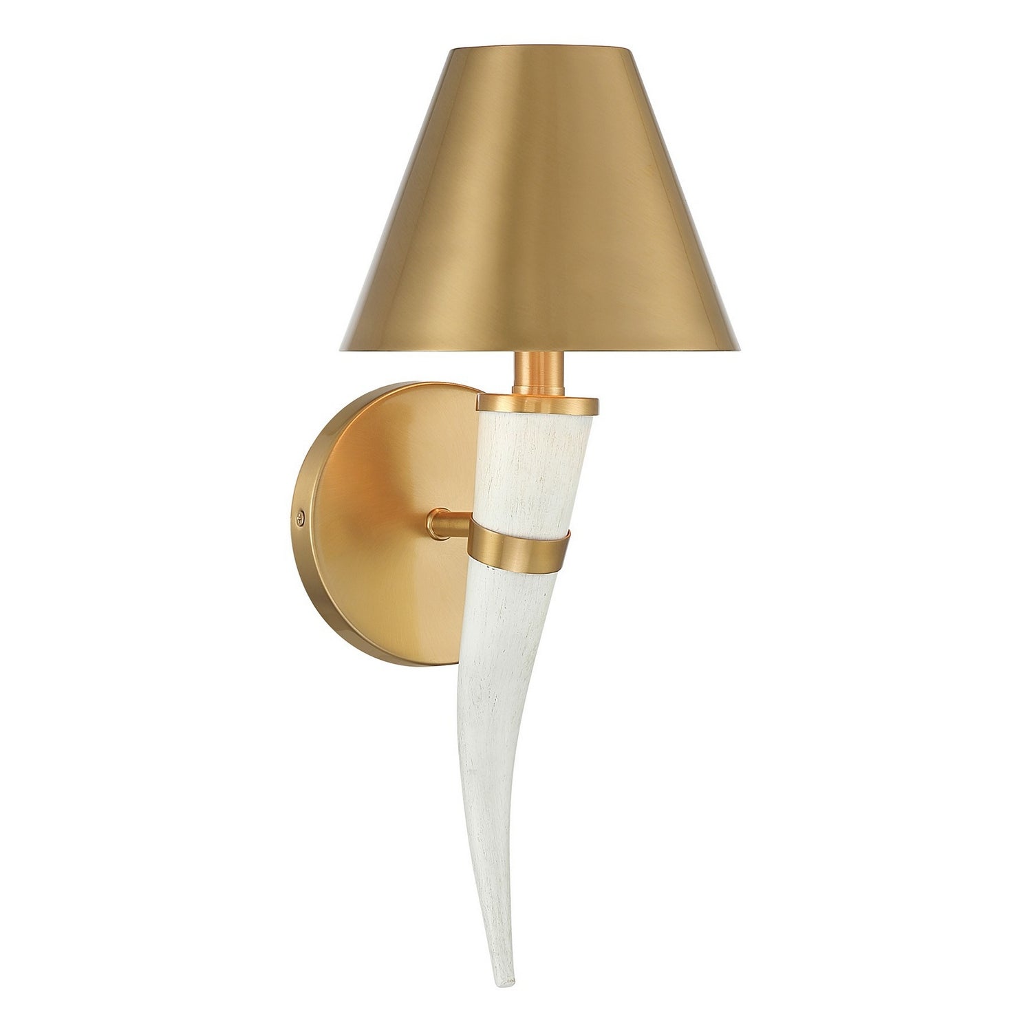Product photo of the Hearne One Light Wall Sconce in Warm Brass ( SKU# 9-6300-1-322 )