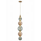 Product photo of the Zayna LED Pendant in Aged Brass ( SKU# HF7960-AB-GBG )