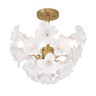 Product photo of the Bloome Three Light Semi-Flush Mount in Legacy Brass ( SKU# N2224-732 )