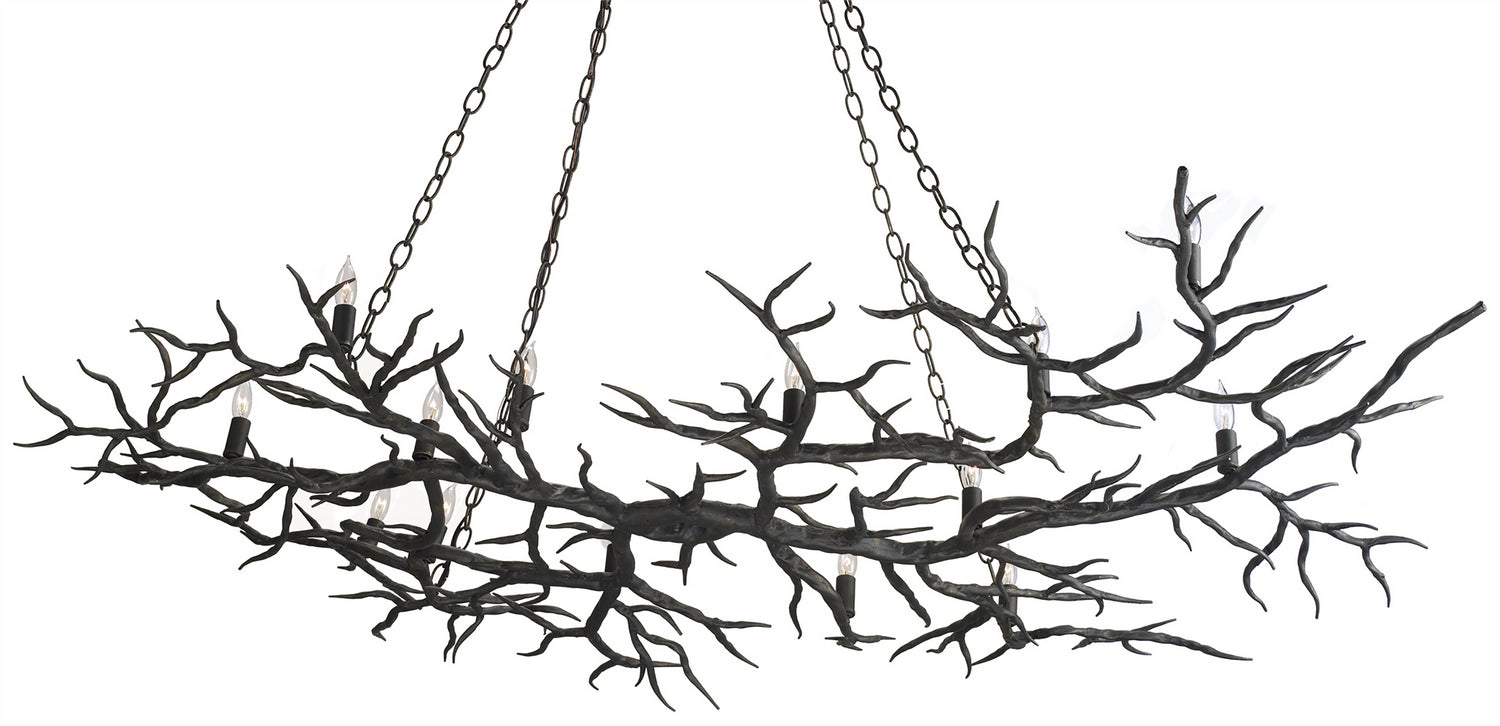 Product photo of the Rainforest 14 Light Chandelier in Rustic Bronze ( SKU# 9007 )