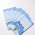 Hydrangea Block Print Napkins - Set of 4