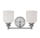 Product photo of the Melrose Two Light Bath Bar in Polished Chrome ( SKU# 8-6836-2-11 )
