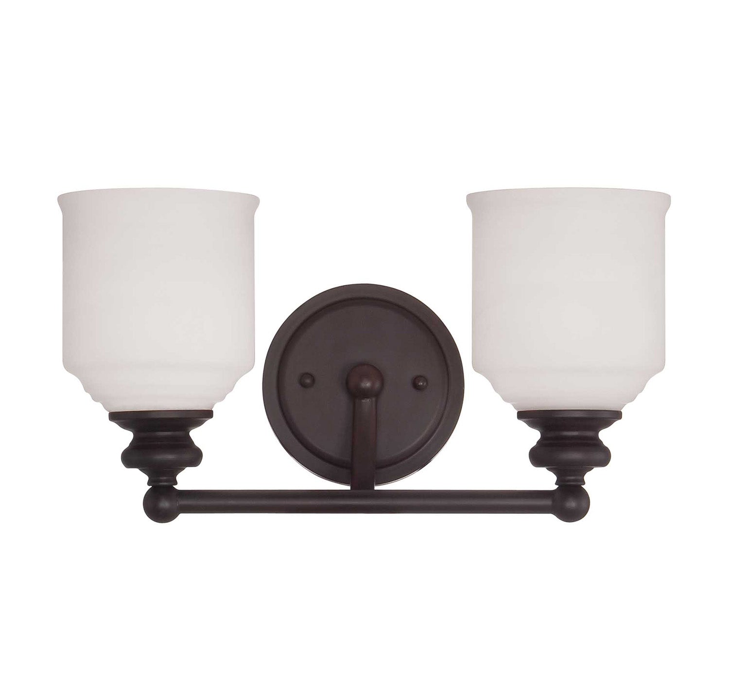 Product photo of the Melrose Two Light Bath Bar in English Bronze ( SKU# 8-6836-2-13 )