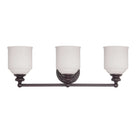 Product photo of the Melrose Three Light Bath Bar in English Bronze ( SKU# 8-6836-3-13 )