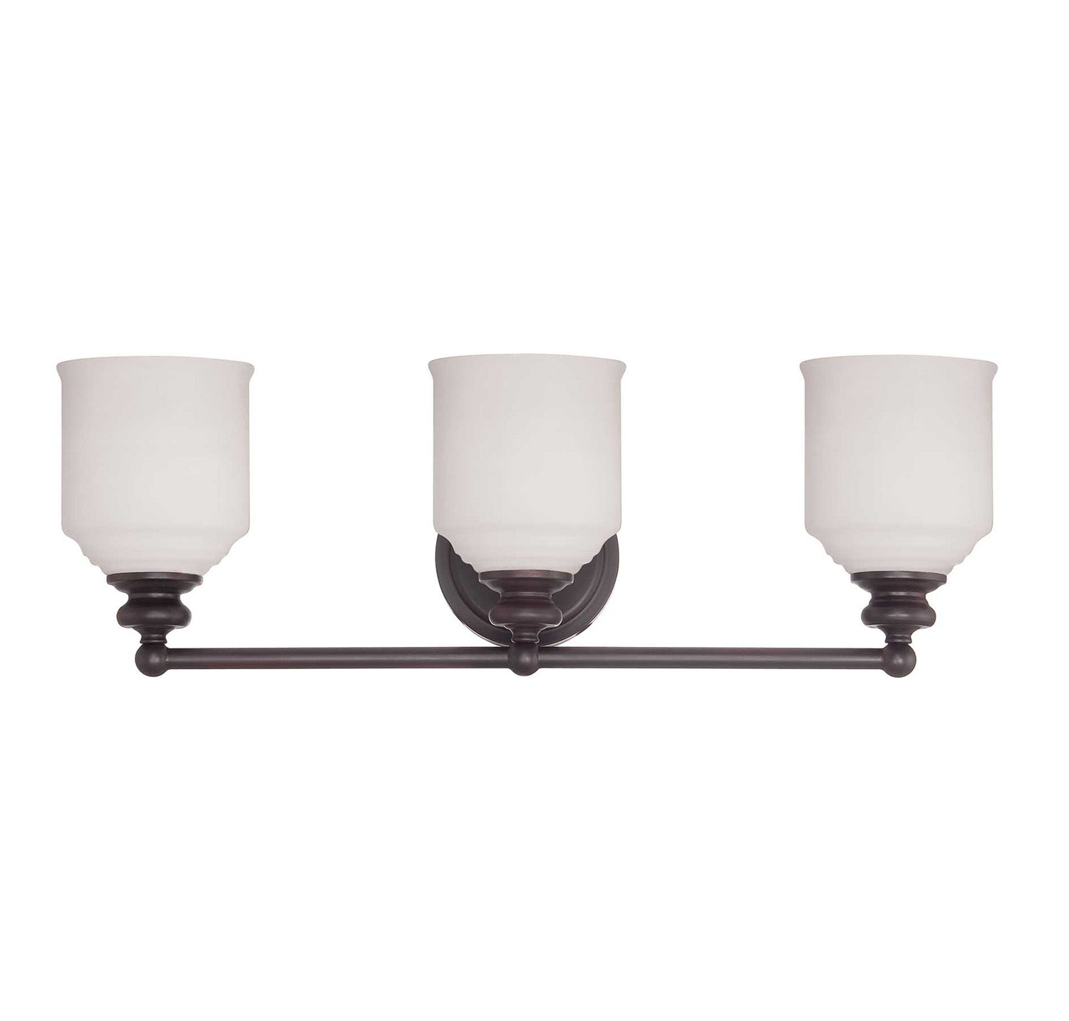 Product photo of the Melrose Three Light Bath Bar in English Bronze ( SKU# 8-6836-3-13 )