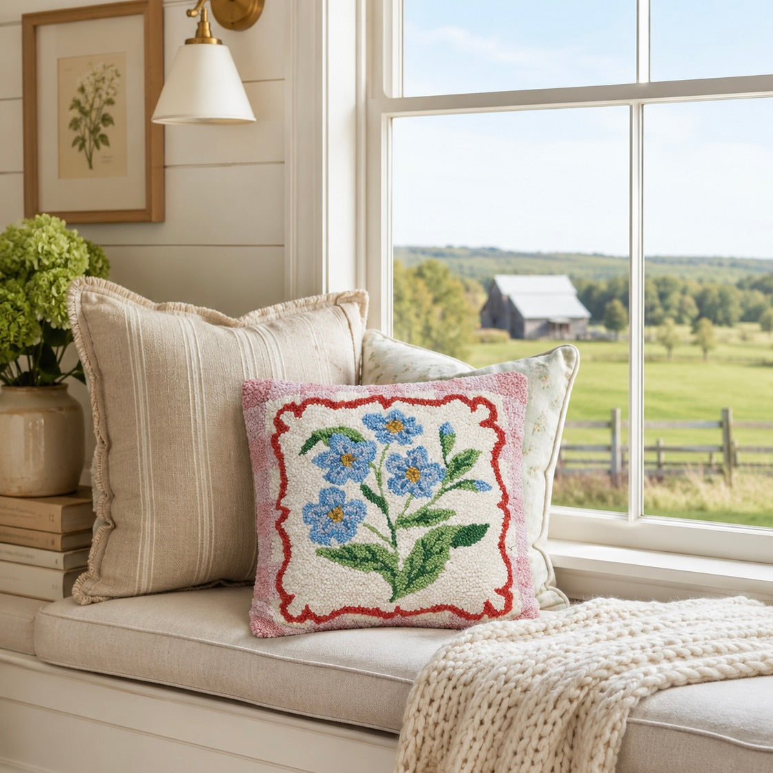Forget Me Not Pillow