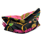 Colorful pouch with 'Spoke Mah' text and decorative patterns on a white background