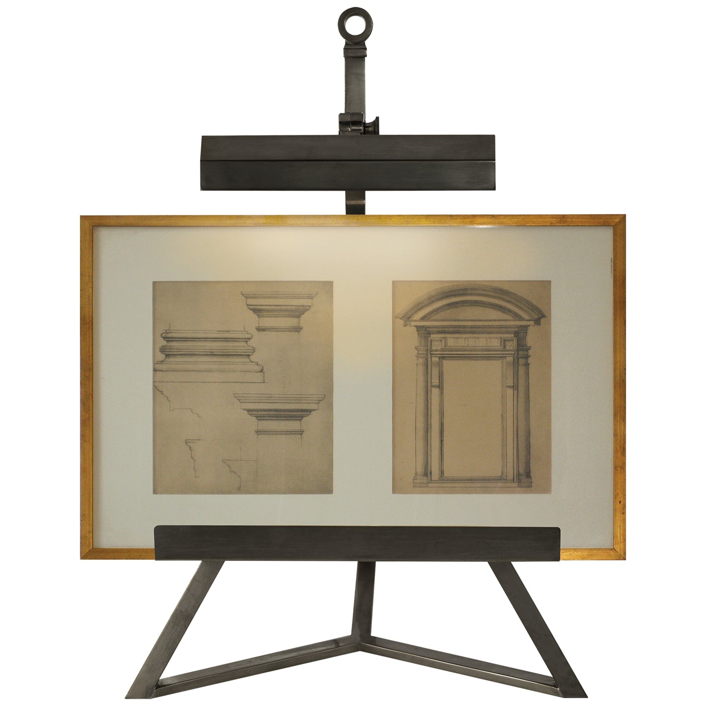 Product photo of the Estelle One Light Display Lamp in Gun Metal ( SKU# AH 3500GM )