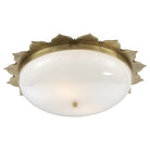 Product photo of the Rachel Two Light Flush Mount in Natural Brass ( SKU# AH 4030NB-WG )