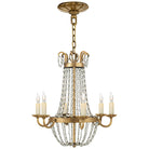 Product photo of the Paris Flea Market Six Light Chandelier in Gilded Iron ( SKU# CHC 1407GI-SG )