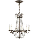 Product photo of the Paris Flea Market Six Light Chandelier in Sheffield Silver ( SKU# CHC 1407SHS-SG )