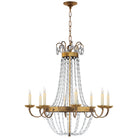 Product photo of the Paris Flea Market Eight Light Chandelier in Gilded Iron ( SKU# CHC 1408GI-SG )