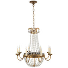 Product photo of the Paris Flea Market Eight Light Chandelier in Gilded Iron ( SKU# CHC 1426GI-SG )