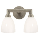 Product photo of the Wilton Two Light Bath Sconce in Antique Nickel ( SKU# SL 2842AN-WG )