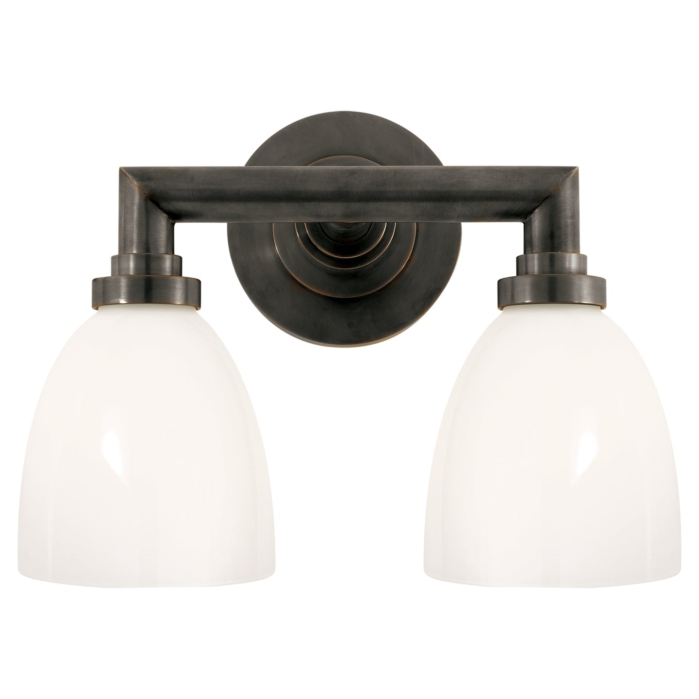 Product photo of the Wilton Two Light Bath Sconce in Bronze ( SKU# SL 2842BZ-WG )