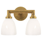 Product photo of the Wilton Two Light Bath Sconce in Hand-Rubbed Antique Brass ( SKU# SL 2842HAB-WG )