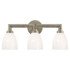 Product photo of the Wilton Three Light Bath Sconce in Antique Nickel ( SKU# SL 2843AN-WG )