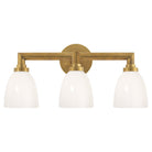 Product photo of the Wilton Three Light Bath Sconce in Hand-Rubbed Antique Brass ( SKU# SL 2843HAB-WG )