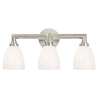 Product photo of the Wilton Three Light Bath Sconce in Polished Nickel ( SKU# SL 2843PN-WG )