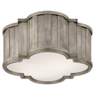 Product photo of the Tilden Two Light Flush Mount in Antique Nickel ( SKU# TOB 4130AN-WG )